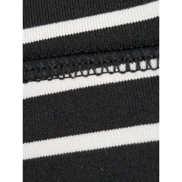 Womens Scorpio Sol Black White Stripes Pants Leggings Poly-Spandex Blend Small - Picture 2 of 6